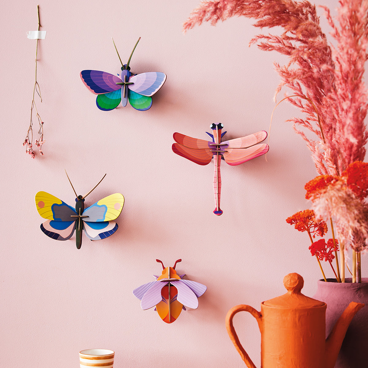 Wall Art Butterflies (B7) Bumblebee