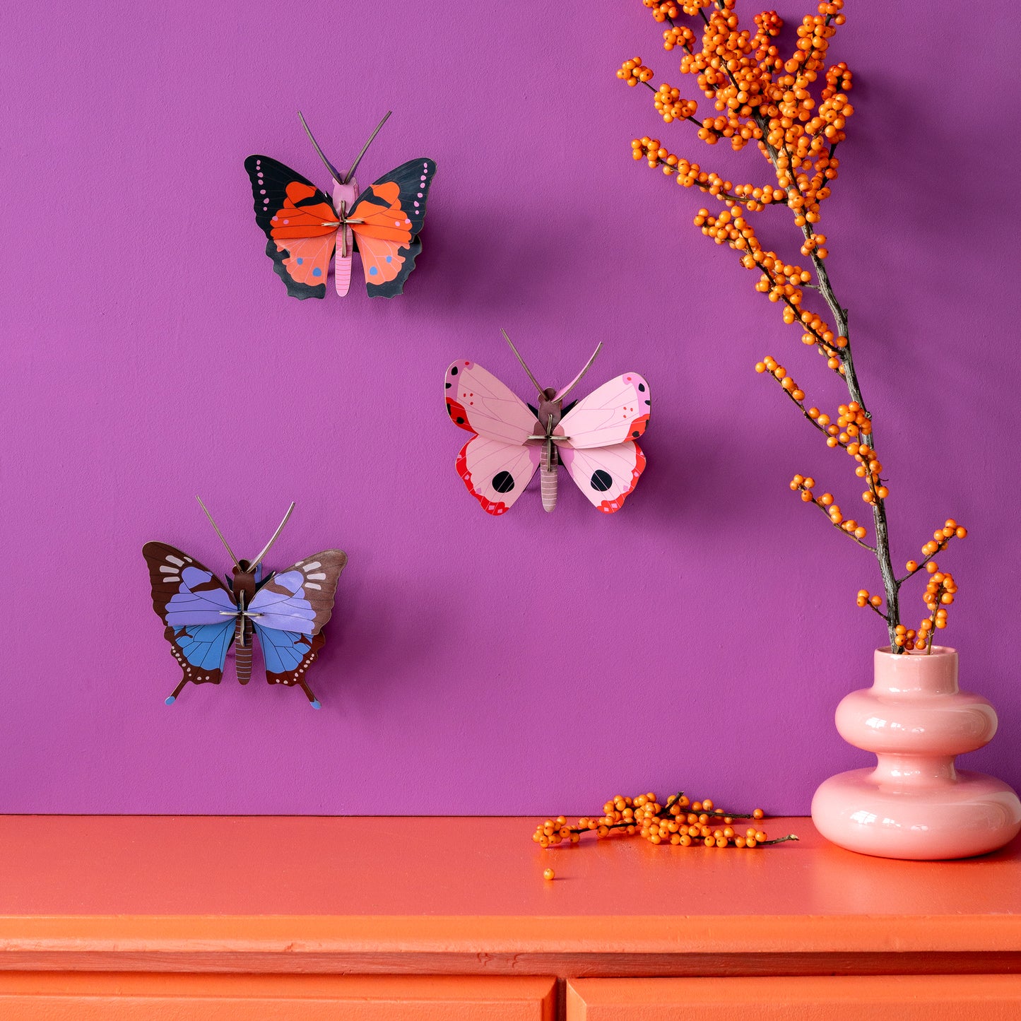 Studio Roof Wall Art Butterflies (B7) Crysalus