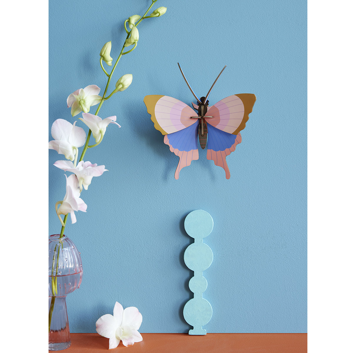 Wall Art Butterflies (B7) Gold Rim Butterfly