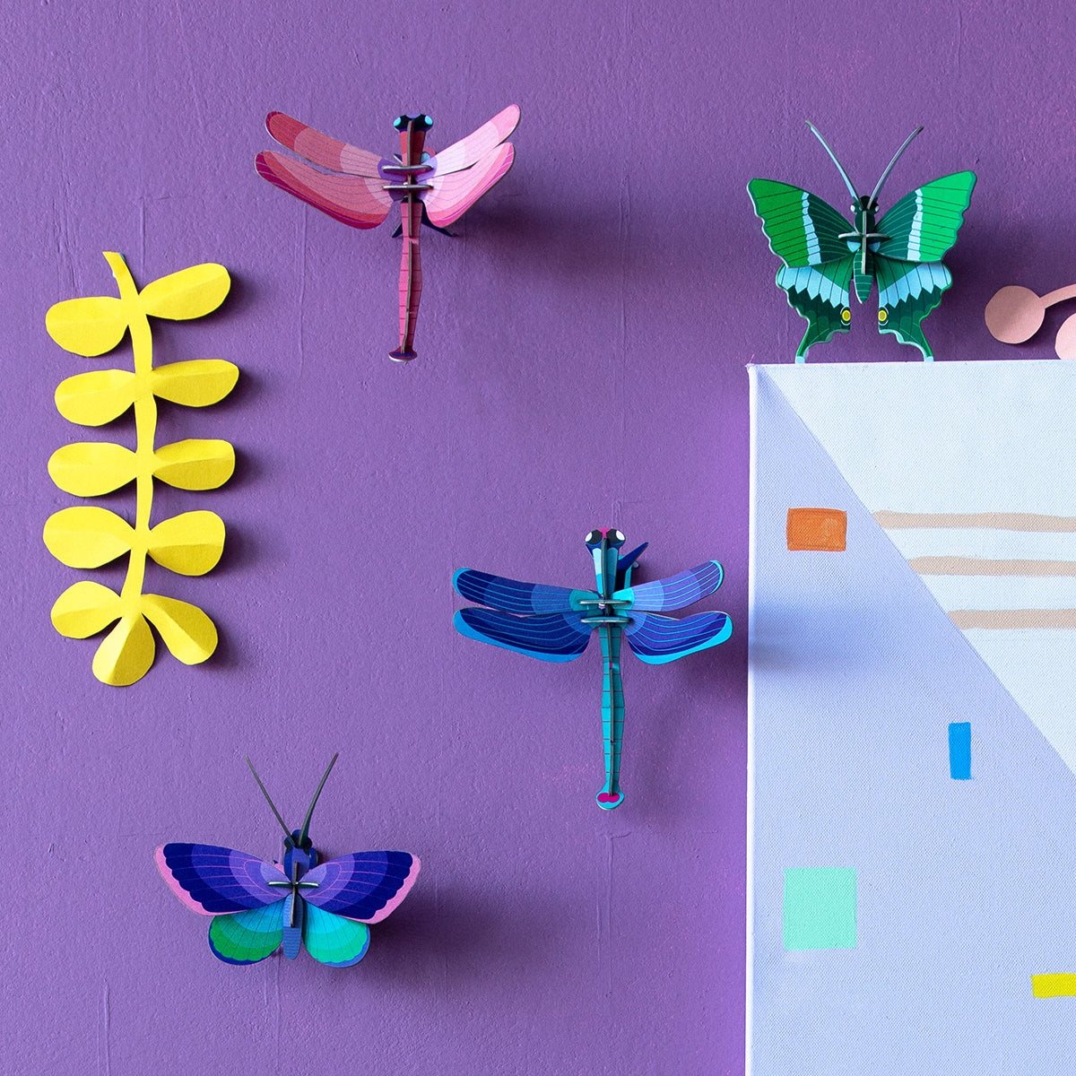 Wall Art Butterflies (B7) Sapphire Dragonfly