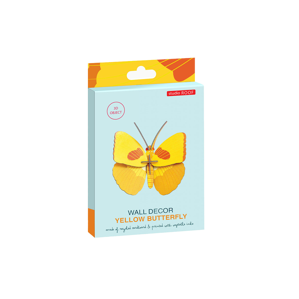 Wall Art Butterflies (B7) Yellow Butterfly