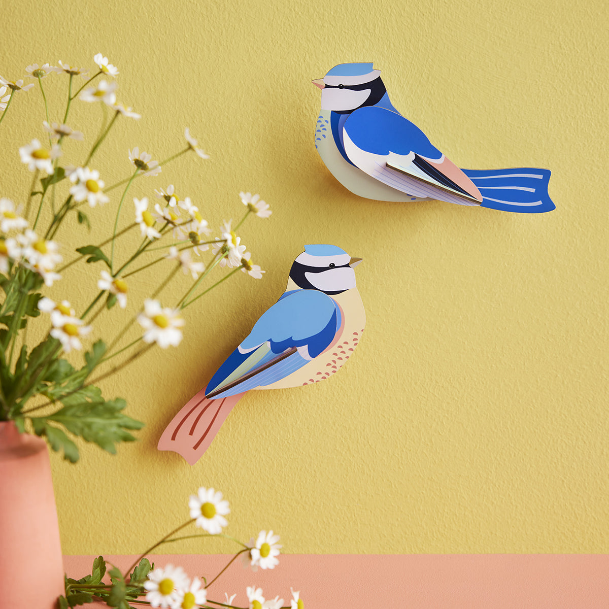 Wall Art Garden Birds (B6) Blue Tits