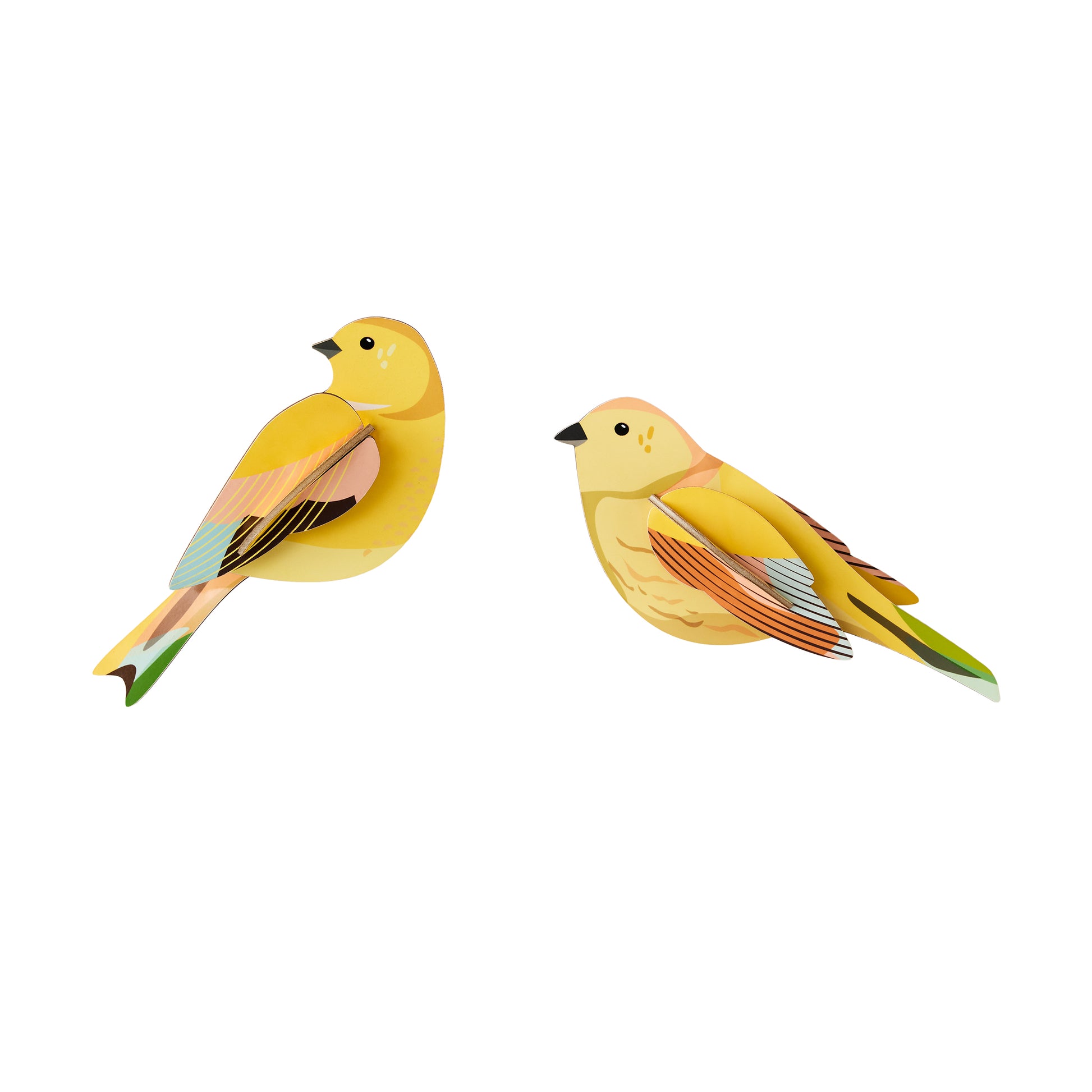 Studio Roof Wall Art Garden Birds (B6) Citrinella Pair