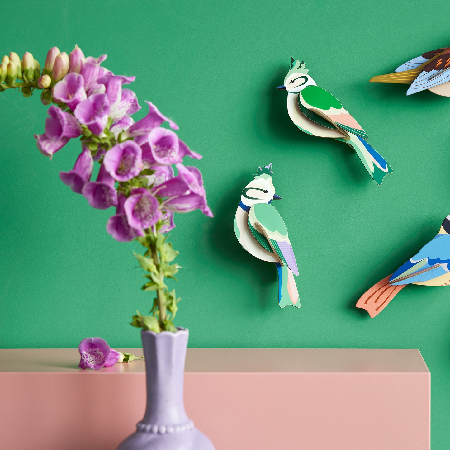 Studio Roof Wall Art Garden Birds (B6) Forest Crests