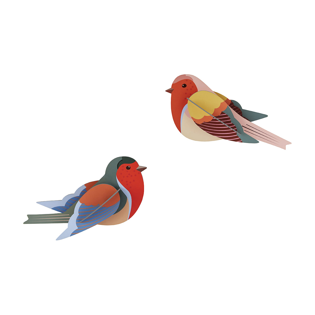 Wall Art Garden Birds (B6) Robins