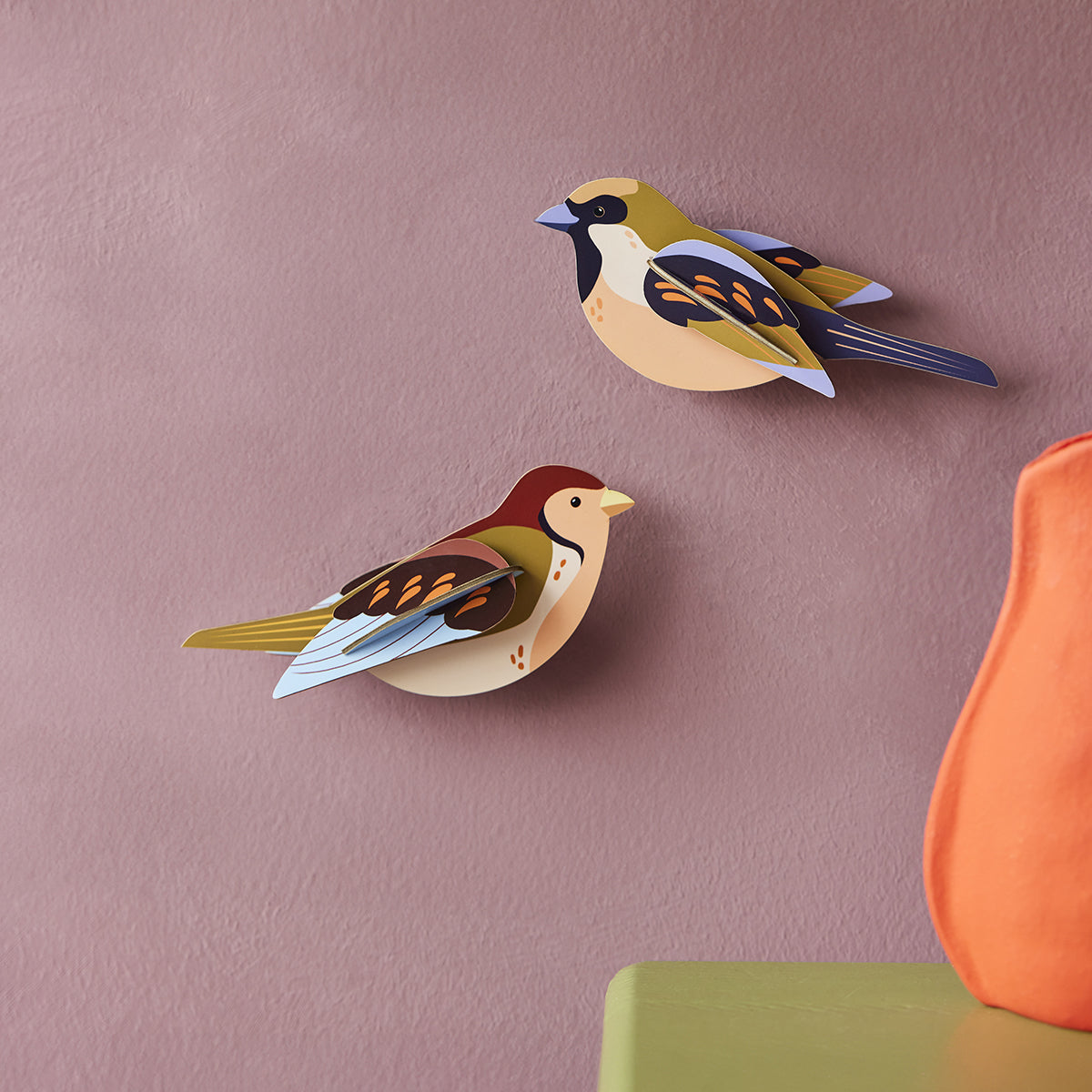 Wall Art Garden Birds (B6) Sparrows