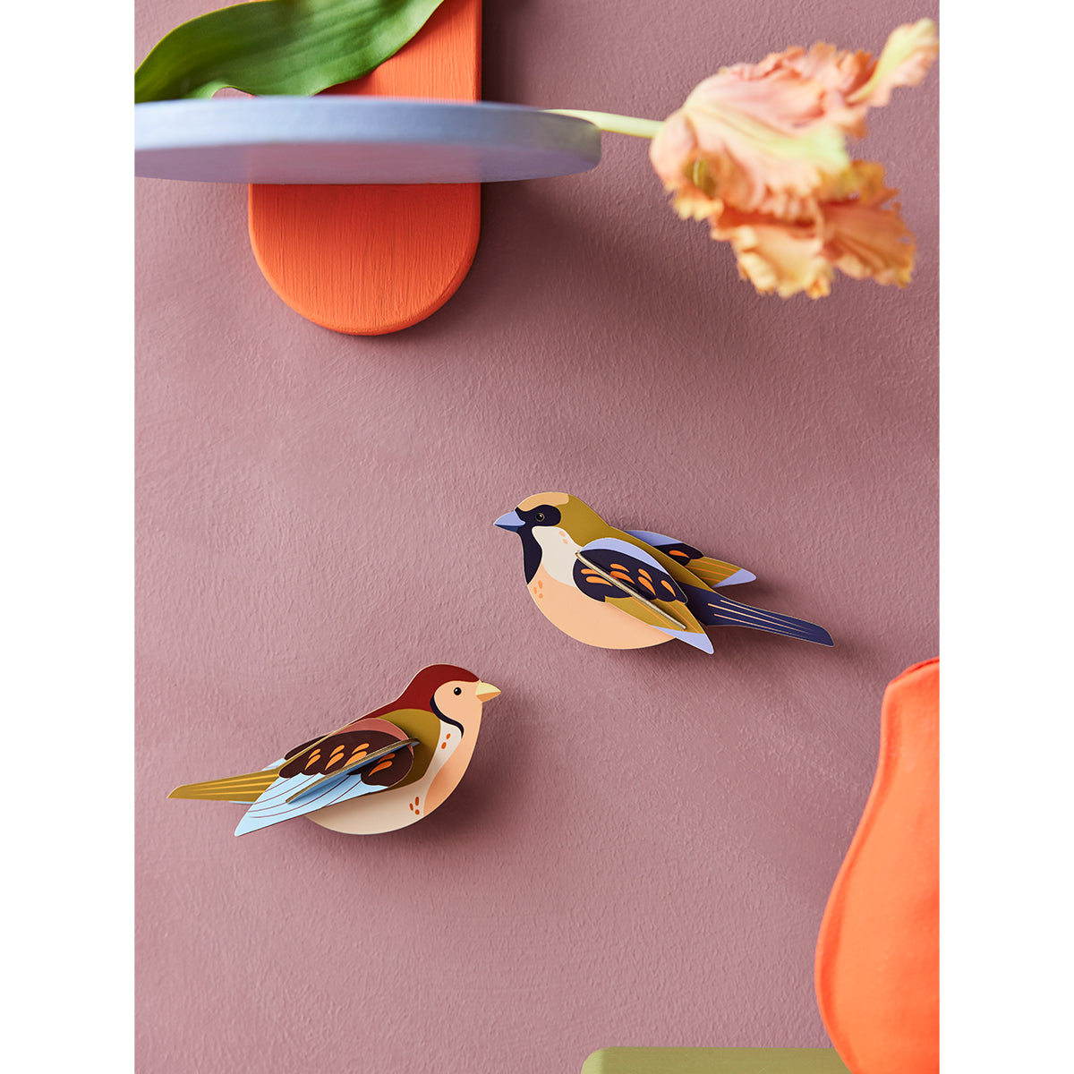 Wall Art Garden Birds (B6) Sparrows