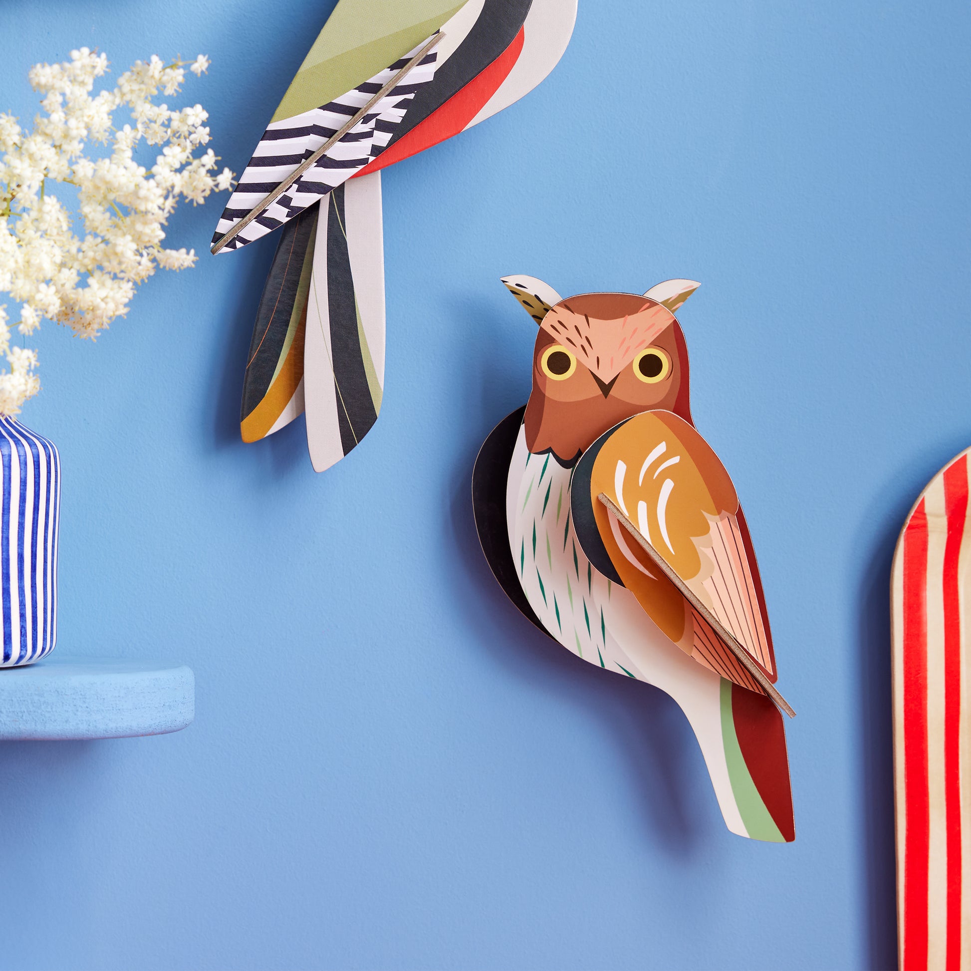 Studio Roof Wall Art Garden Birds (B6) Tawny Owl