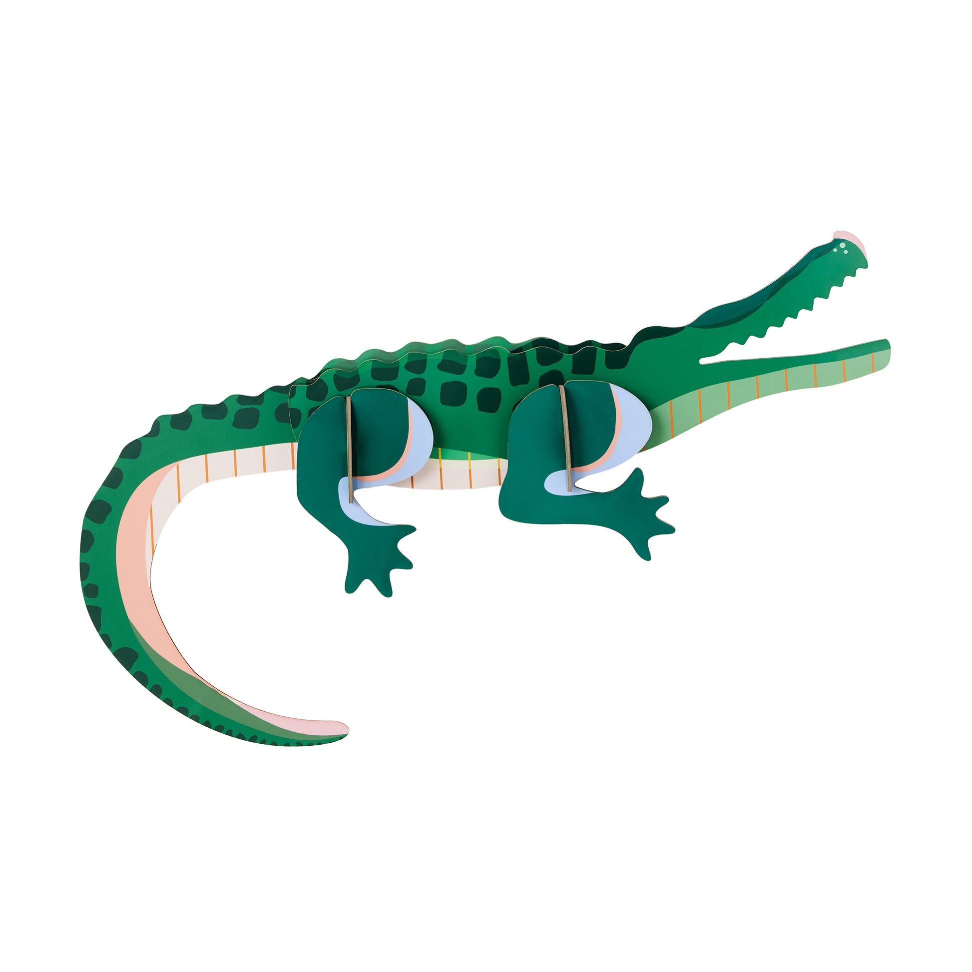 Studio Roof Wall Art Jungle Animals (A4) Tall Crocodile