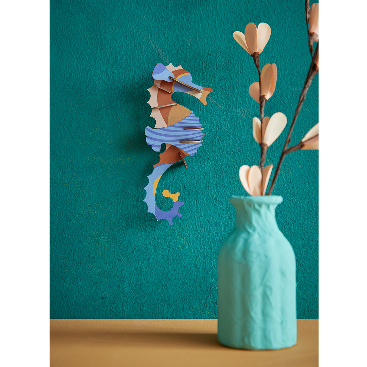 Wall Art Sea Creatures (B7) Blue Ringlet Seahorse