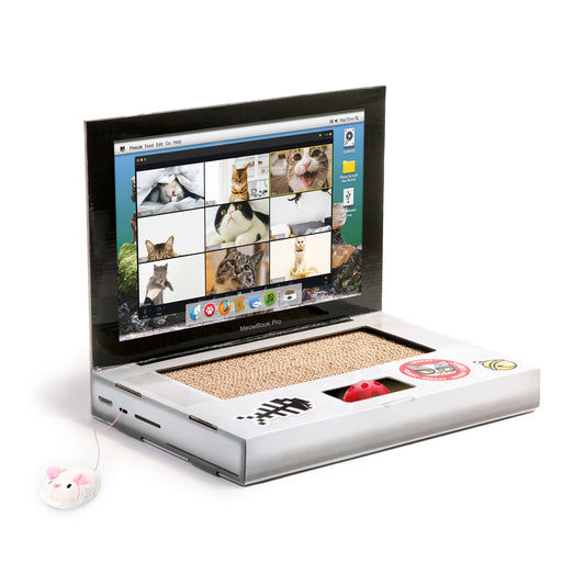 Suck UK Cat Playhouse Scratch Laptop