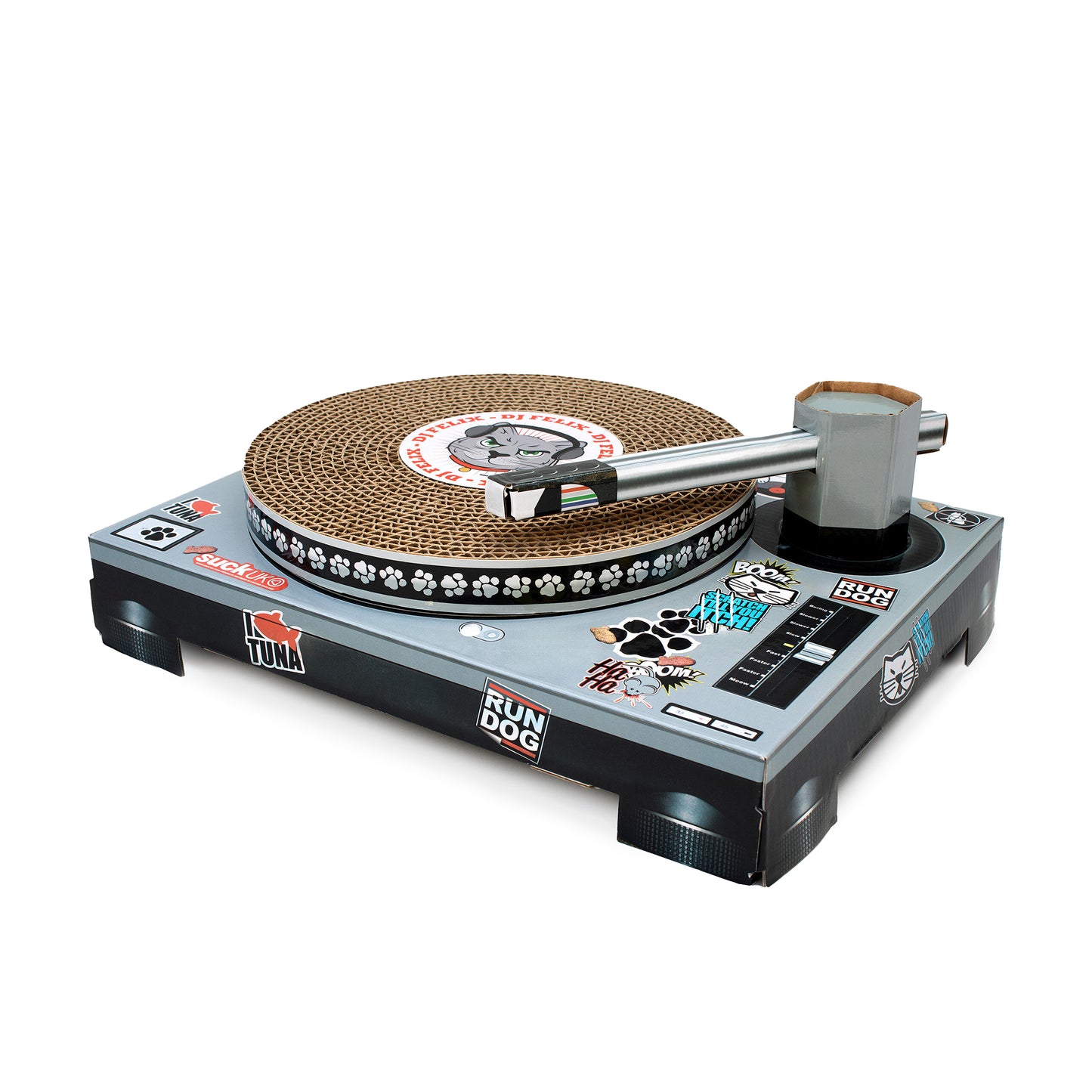 Suck UK Cat Playhouse Scratch Turntable