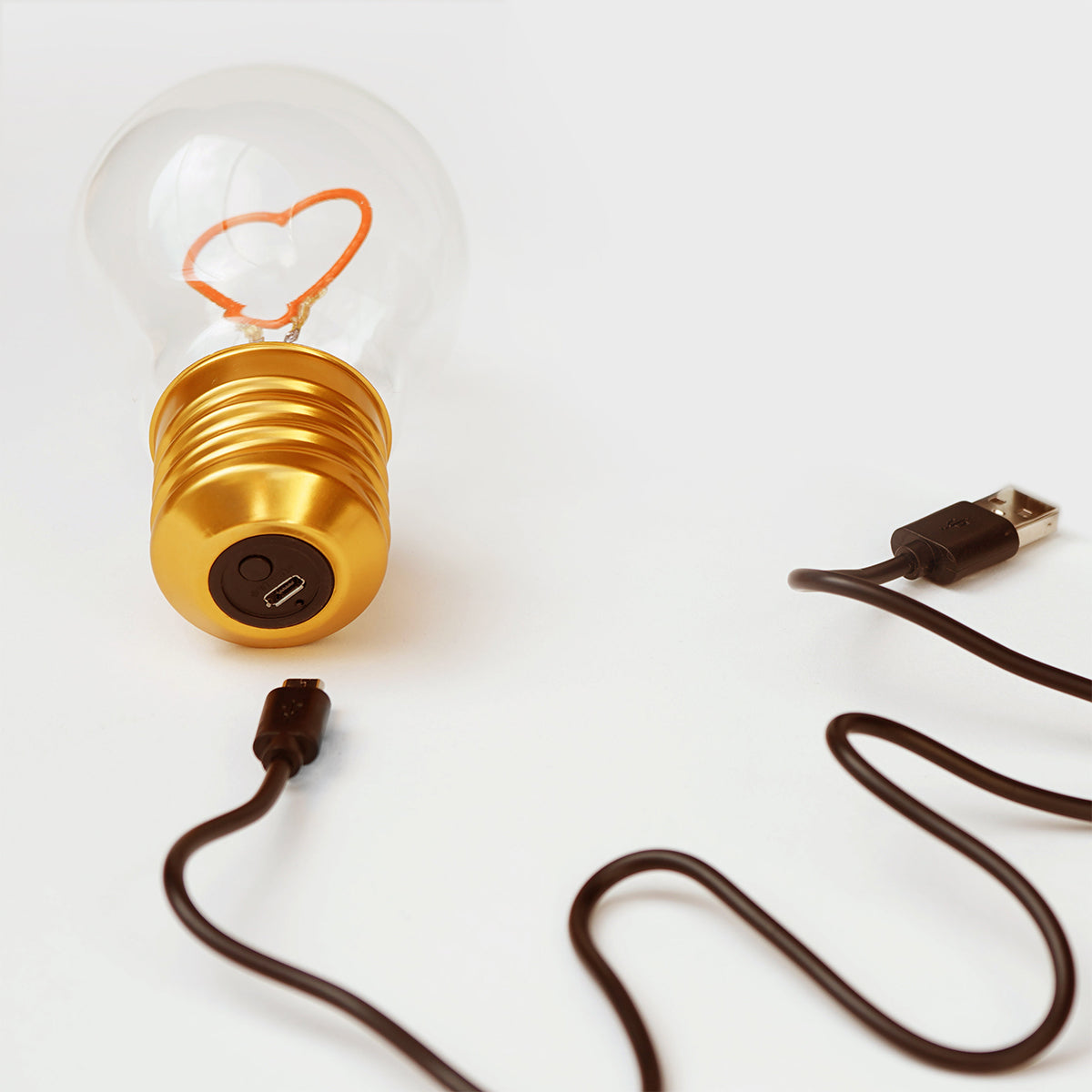 Cordless Lightbulb Heart