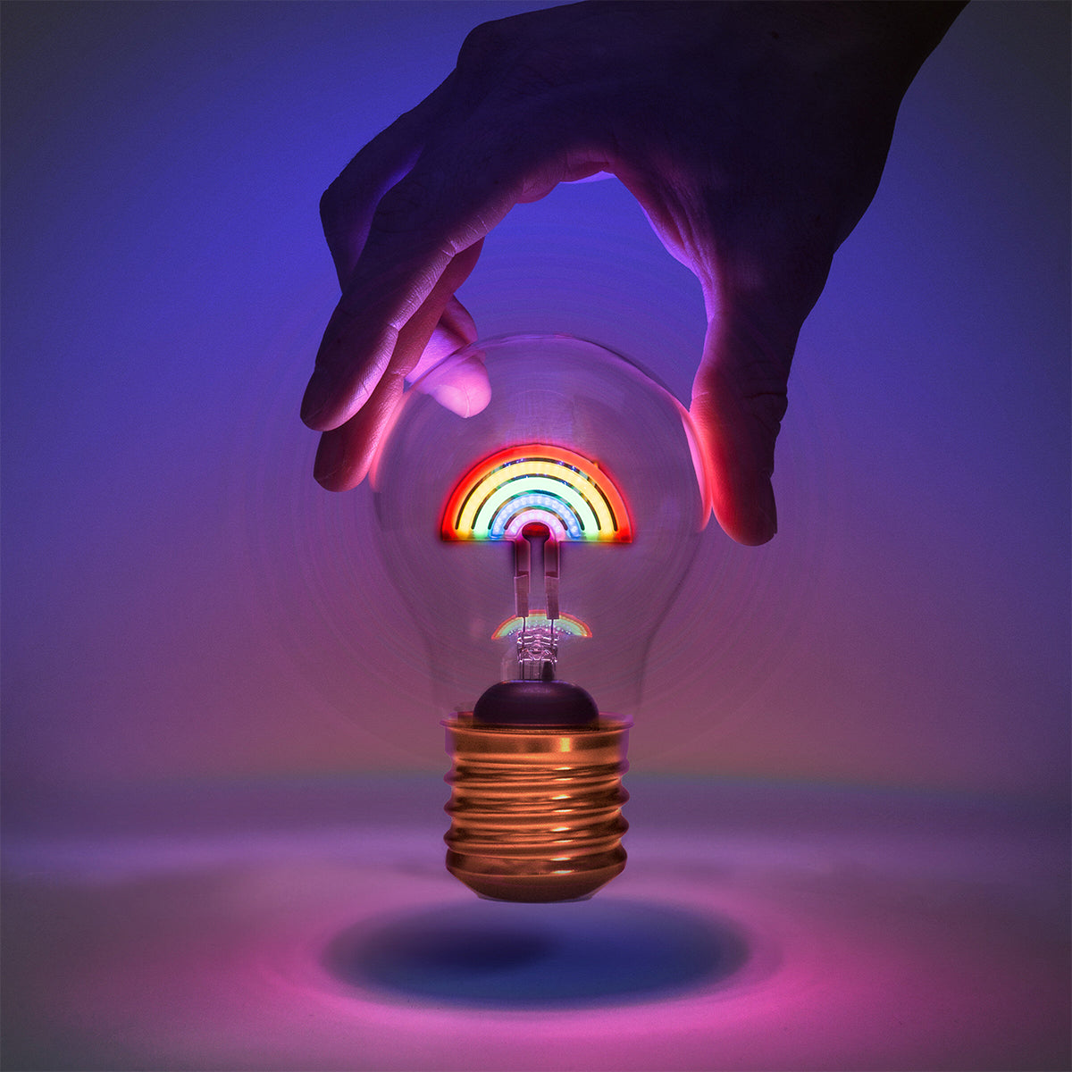 Suck UK Cordless Lightbulb Rainbow LED Light LED Light