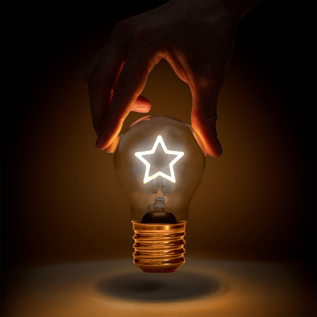 Cordless Lightbulb Star