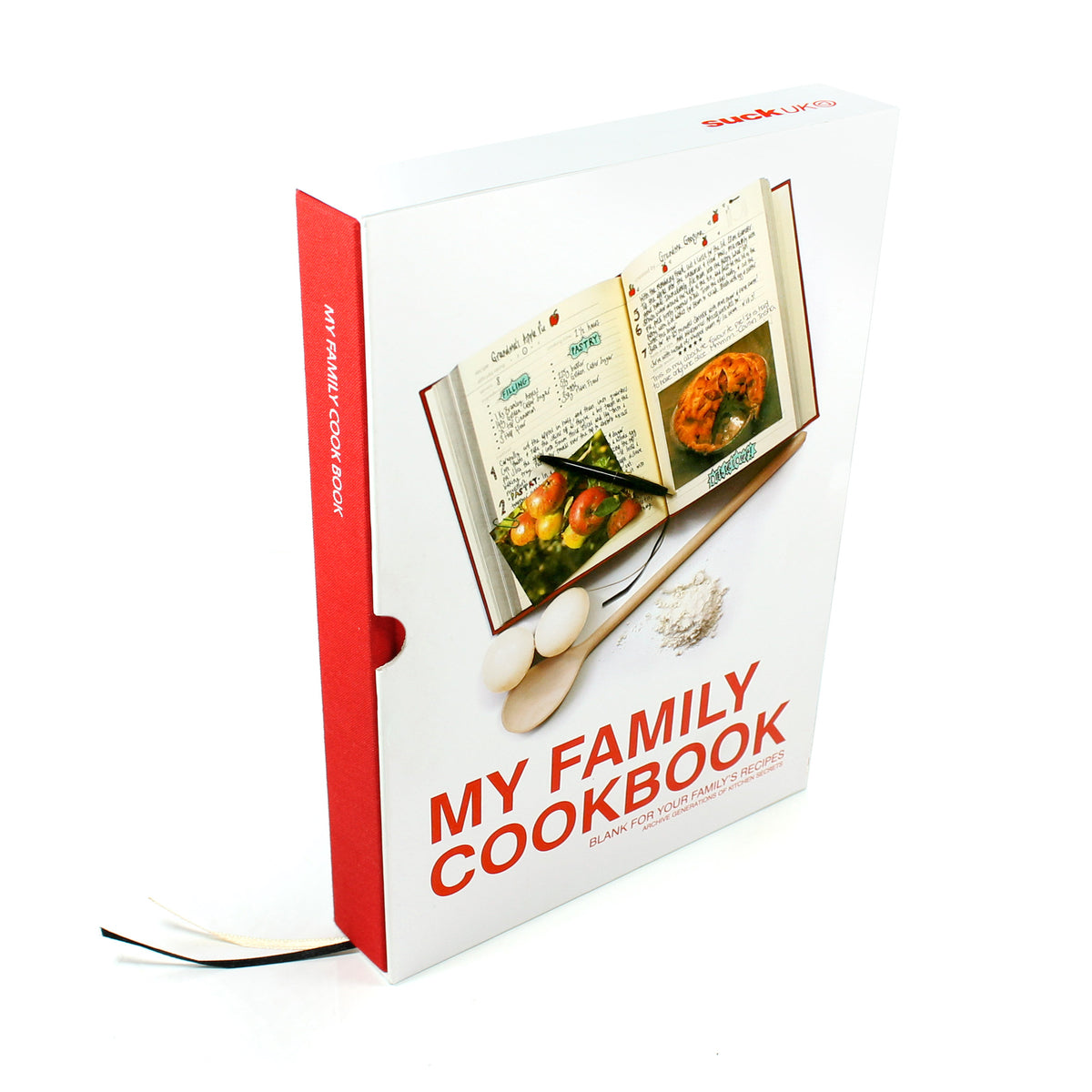 Suck UK My Family Cookbook Red