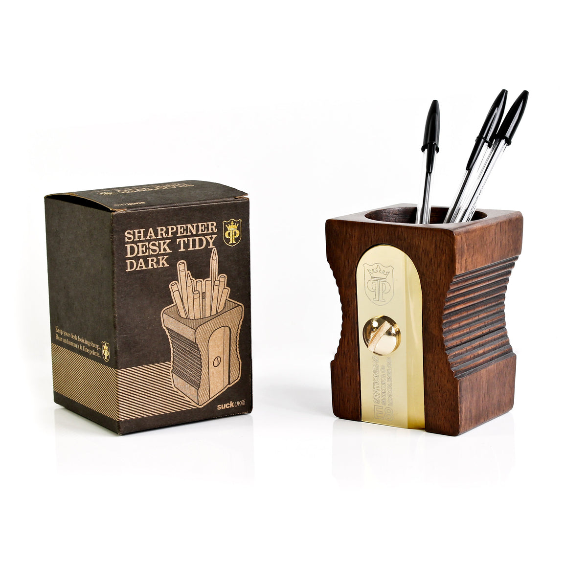 Sharpener Desk Tidy Dark