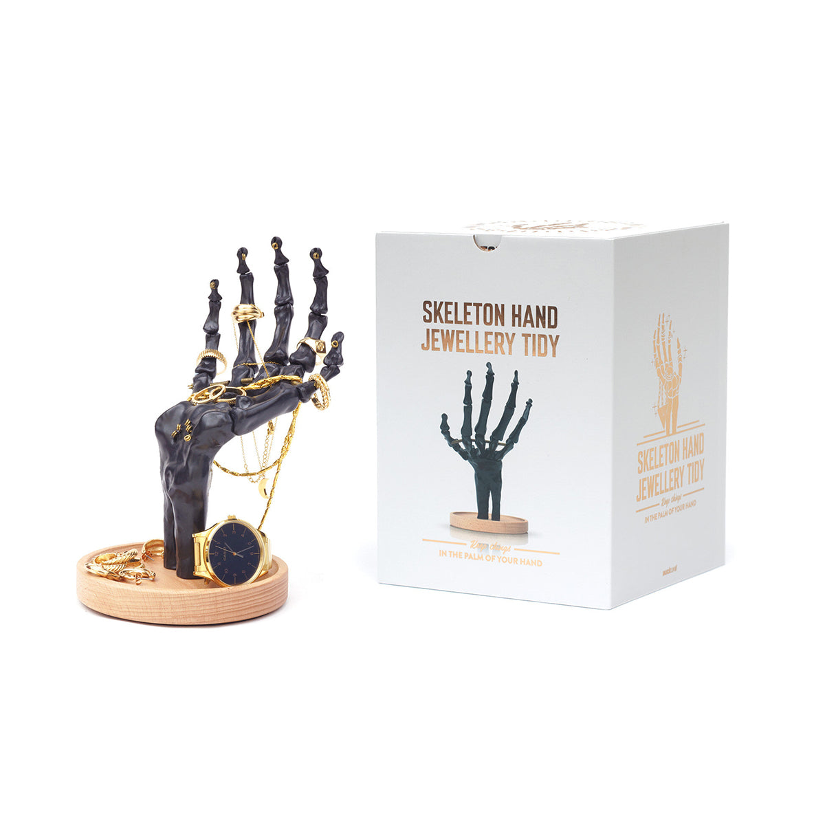 Skeleton Hand Jewellery Tidy Black