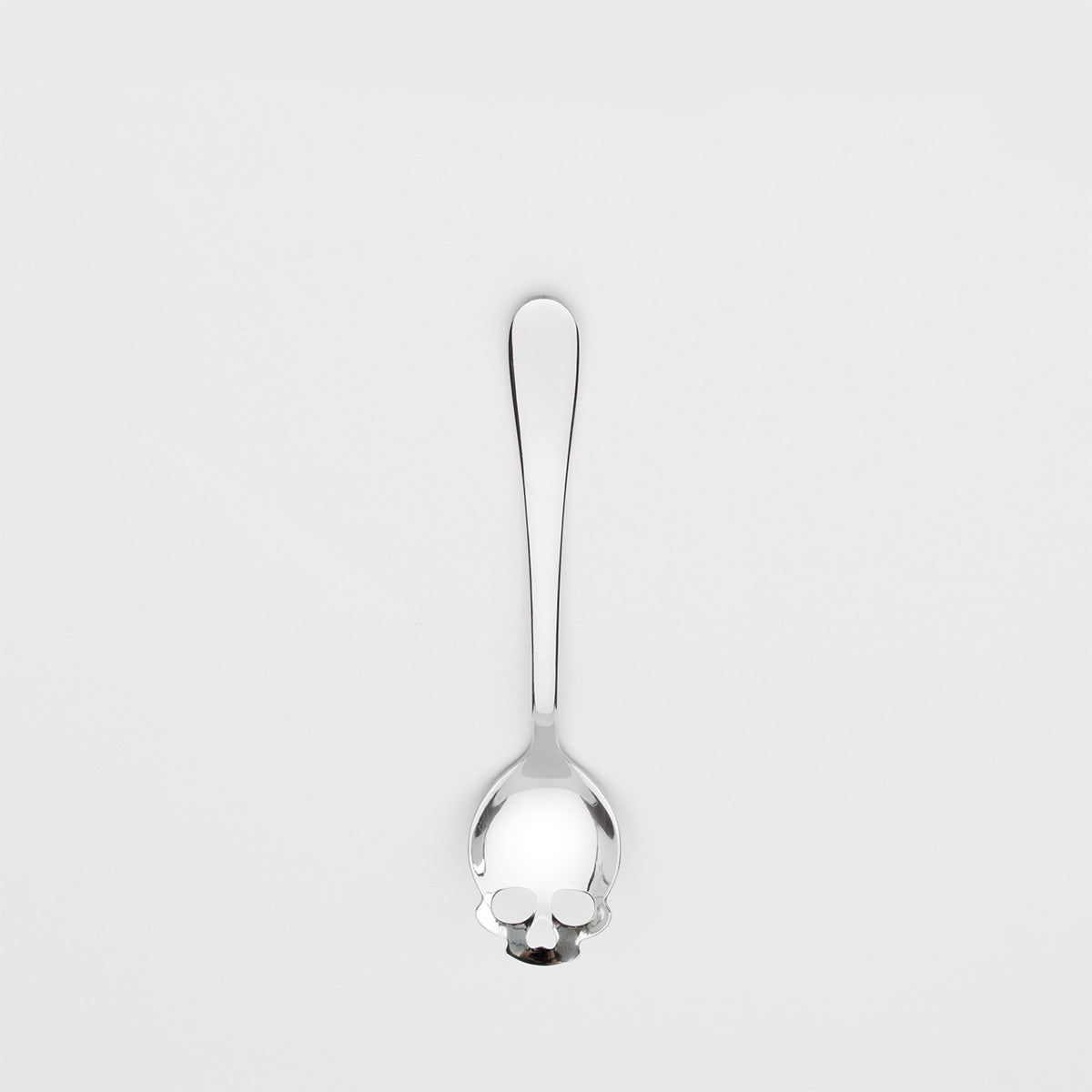 Skull Sugar Spoon Silver