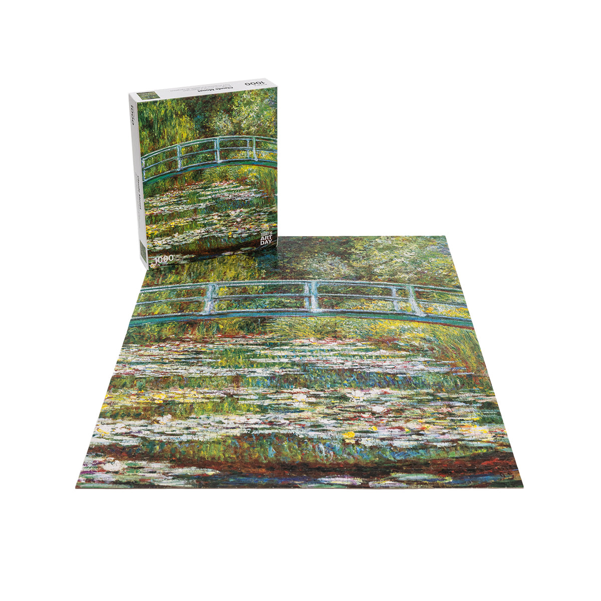 Today Is Art Day Art Puzzle Claude Monet Bridges and Waterlillies