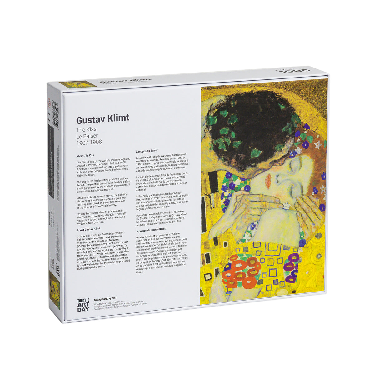 Today Is Art Day Art Puzzle Gustav Klimt The Kiss