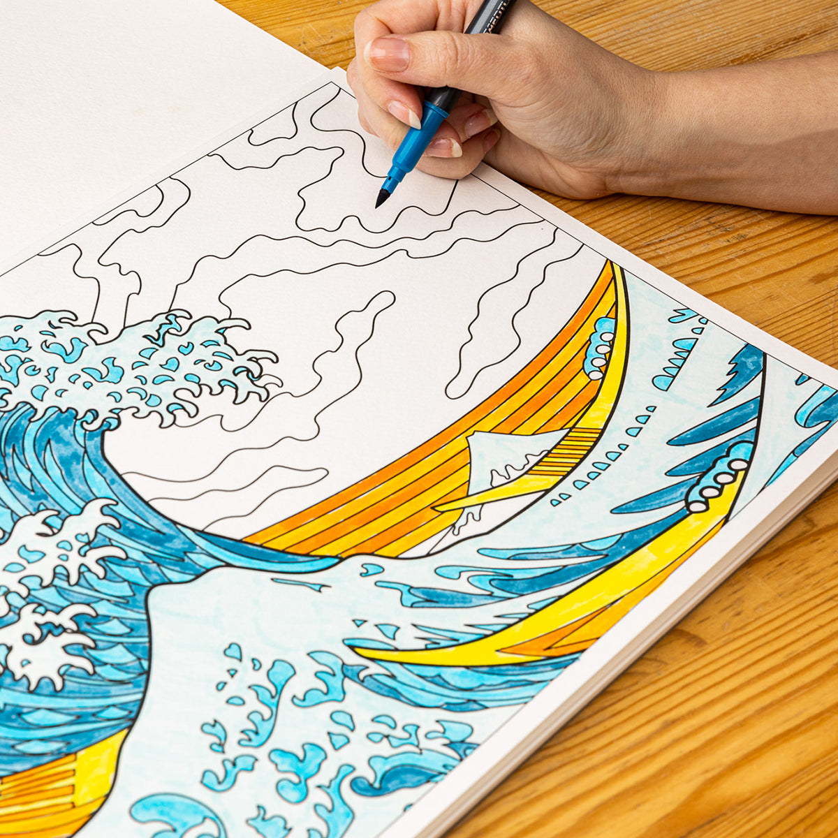 Today Is Art Day Colouring Book Hokusai