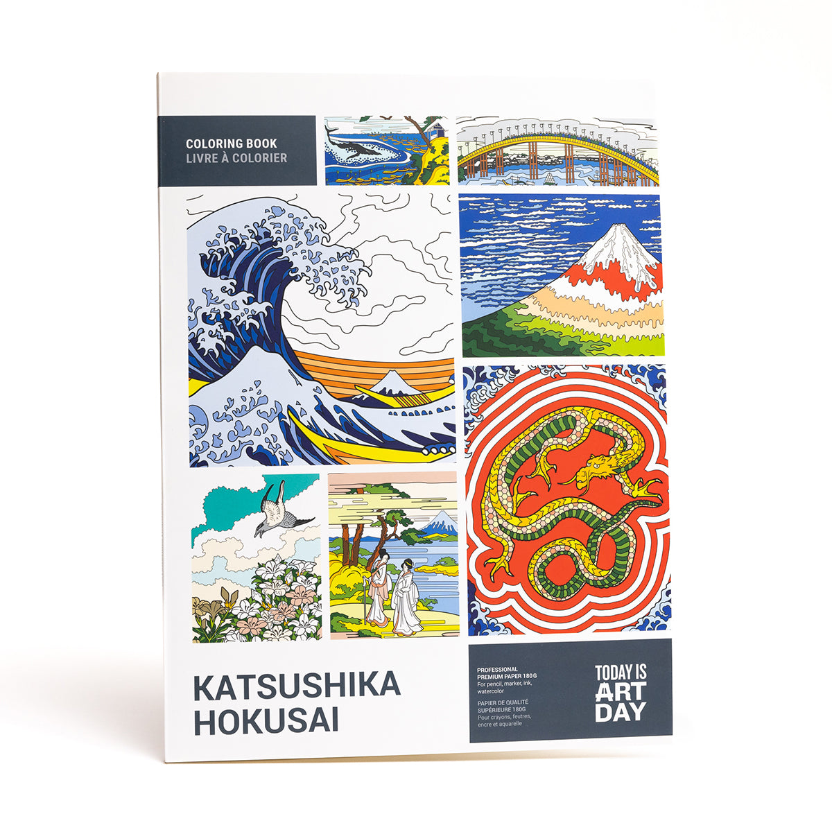 Today Is Art Day Colouring Book Hokusai