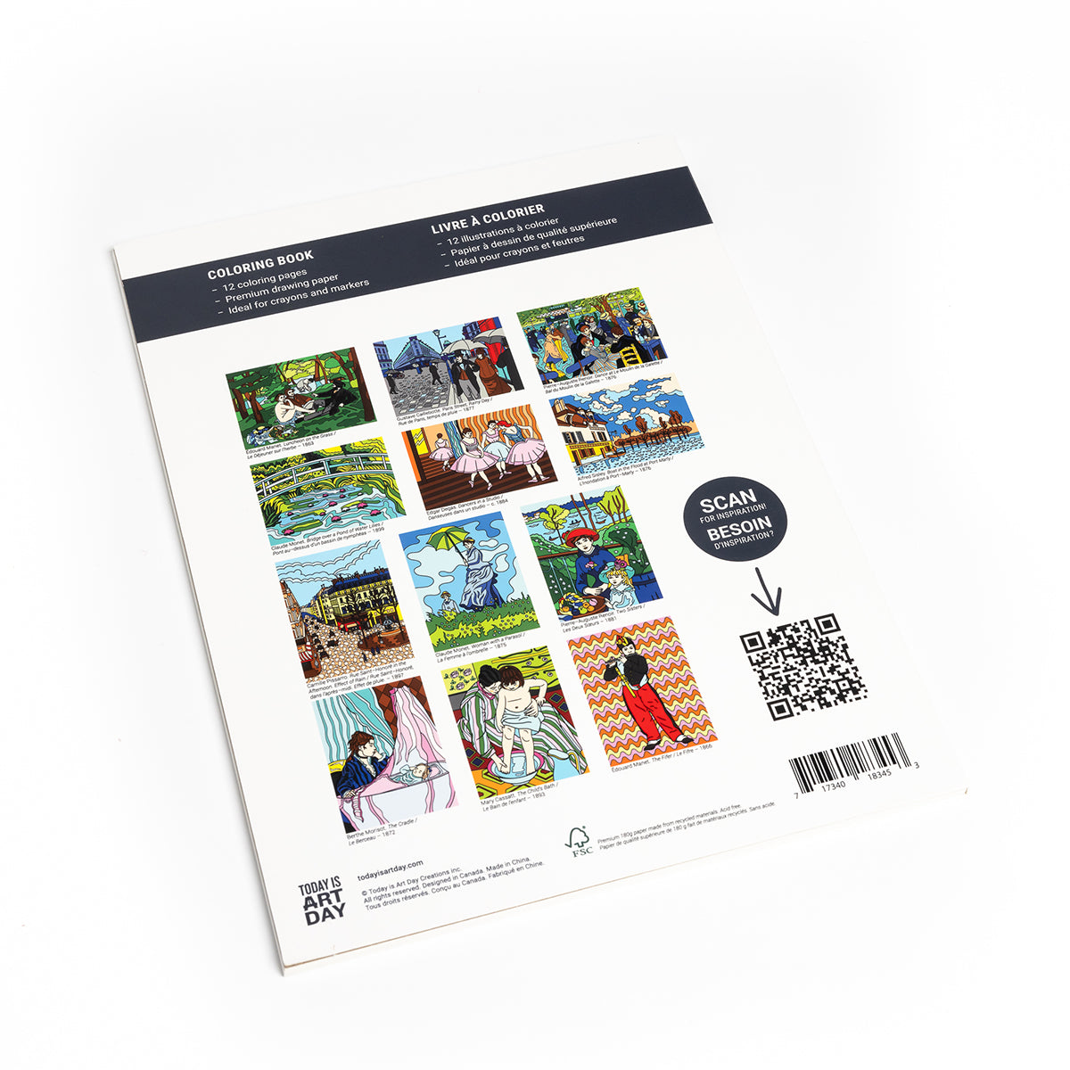 Today Is Art Day Colouring Book Impressionism