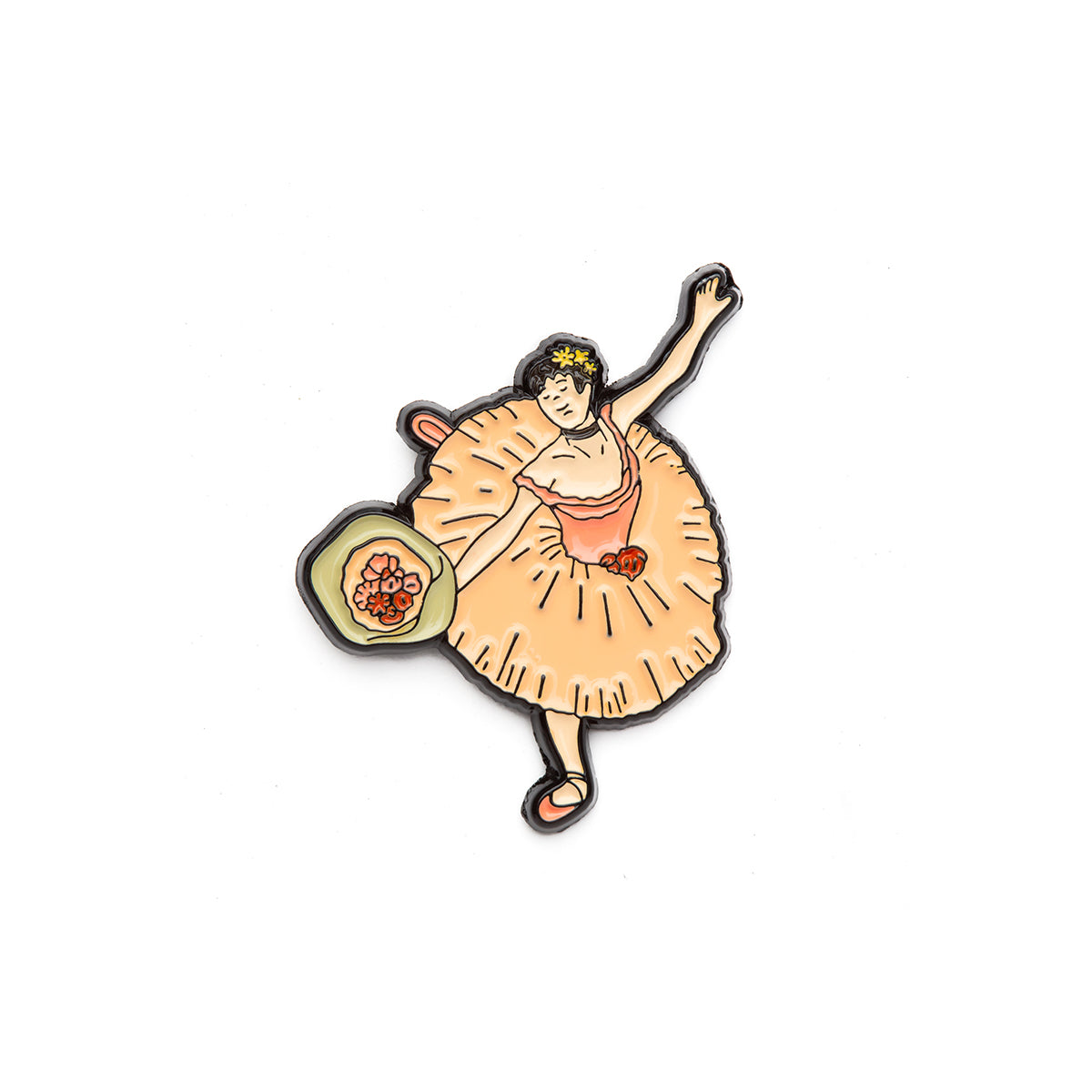 Today Is Art Day Enamel Pin Degas Dancer with Bouquet