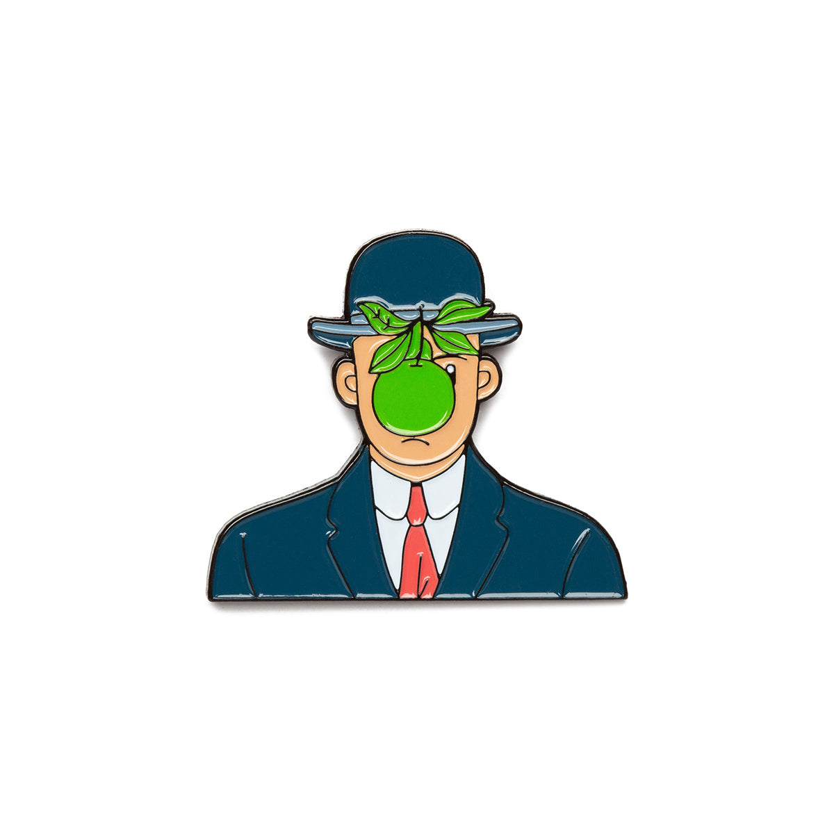 Today Is Art Day Enamel Pin Rene Magritte Son of Man