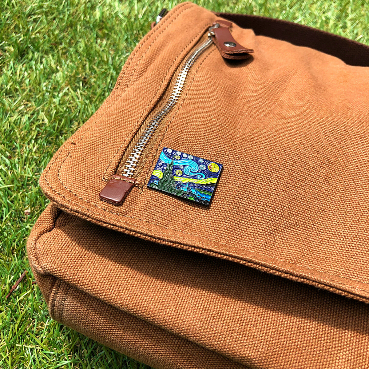 Today Is Art Day Enamel Pin Van Gogh Starry Night