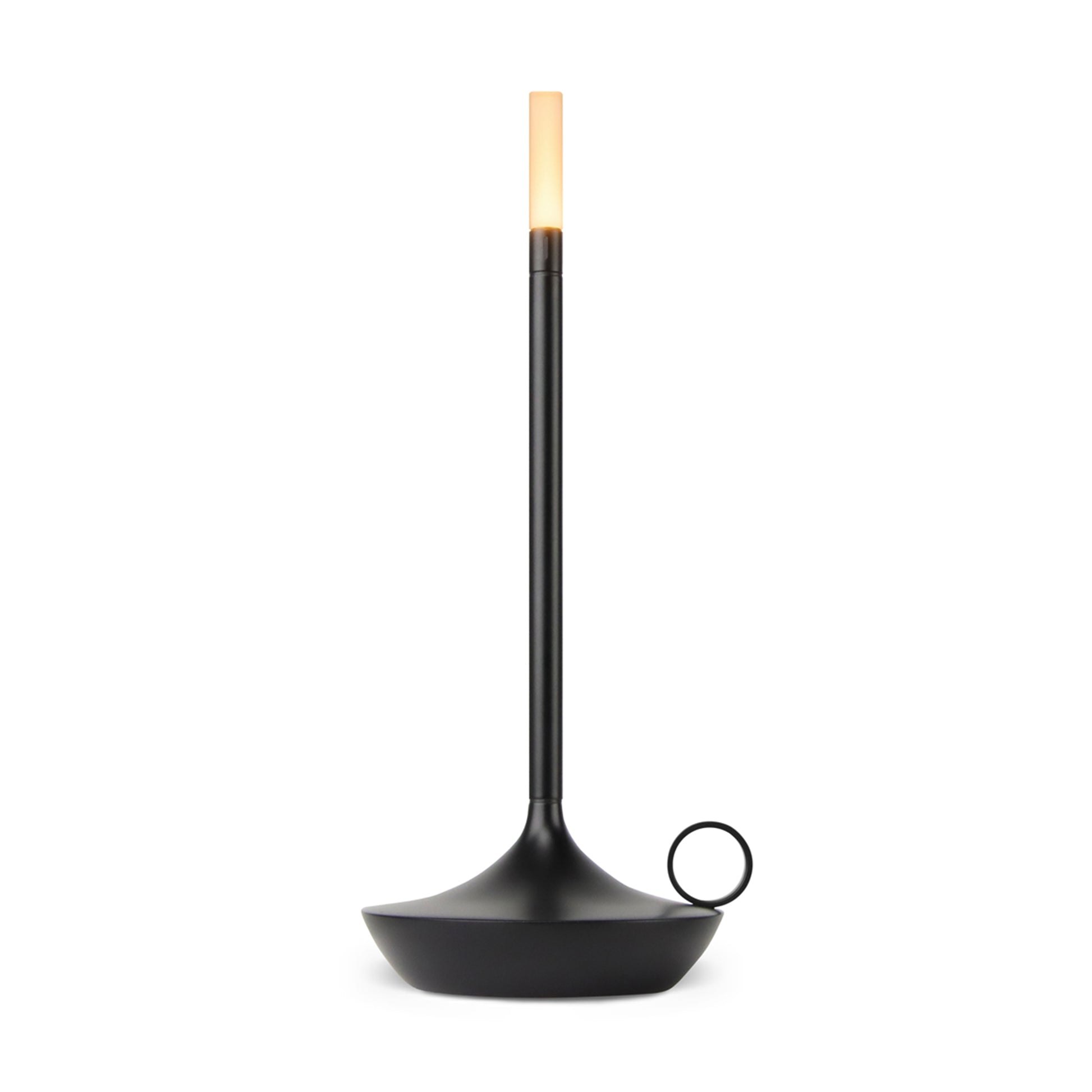 Wick Wick Black LED Candlestick Lamp LED Candlestick Lamp