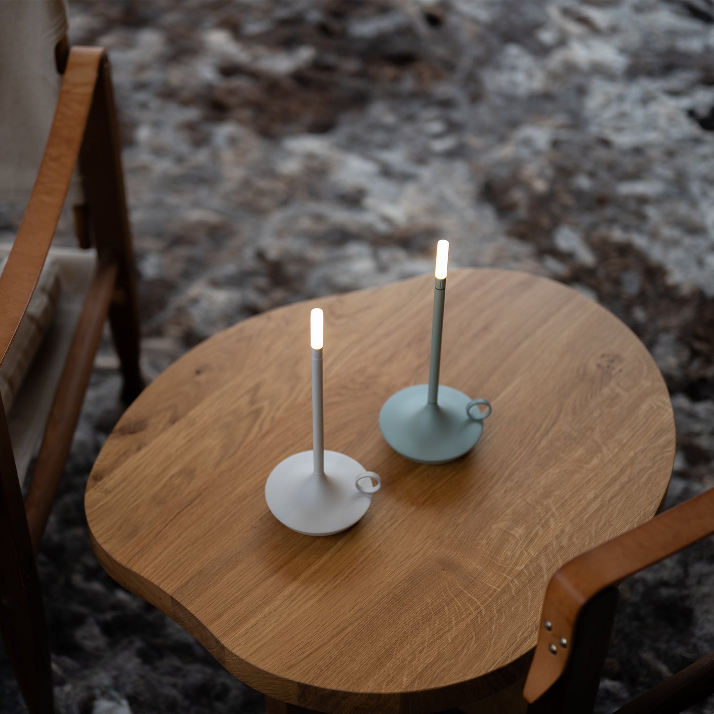 Wick Wick Mist Gray LED Candlestick Lamp LED Candlestick Lamp