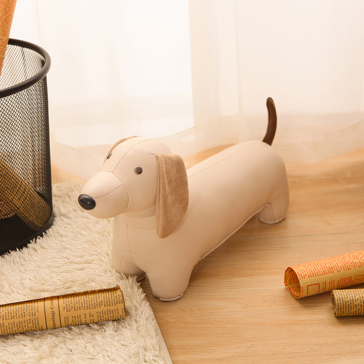 Bookend Classic Dachshund Wheat