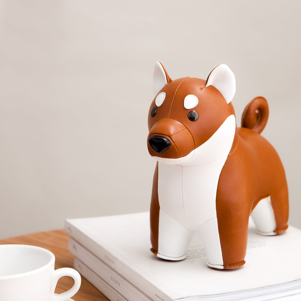 Bookend Classic Shiba Inu Tan