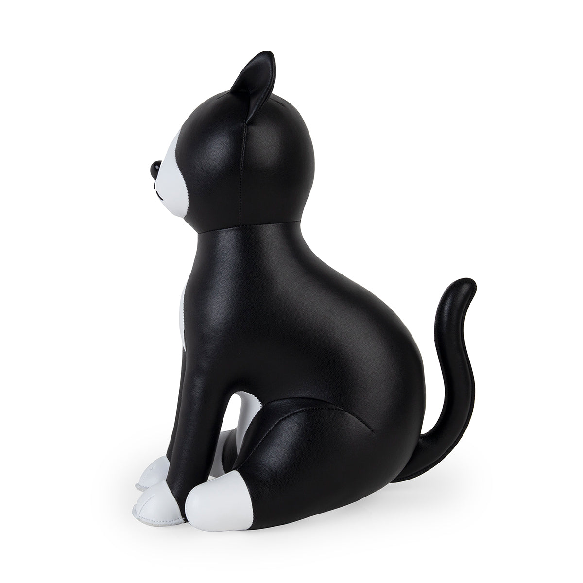 Doorstop Cat Tuxedo Black