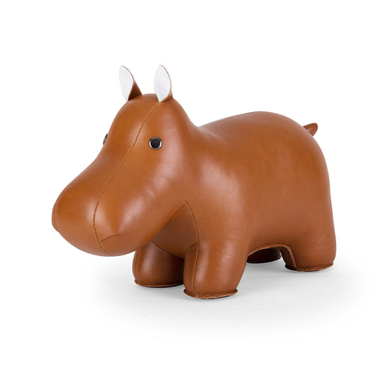 Doorstop Classic Hippo Tan