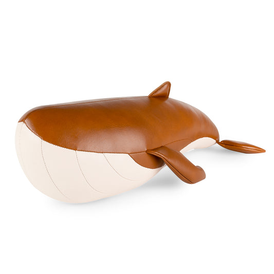 Doorstop Whale Wave Tan