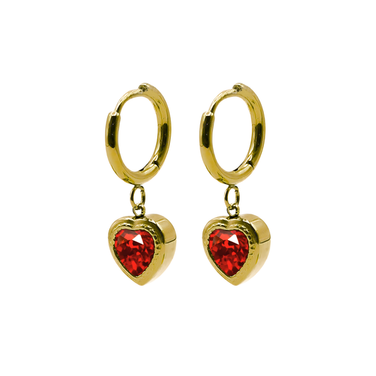 AEC Paris Earrings Aegir Red Zirconium Oxide