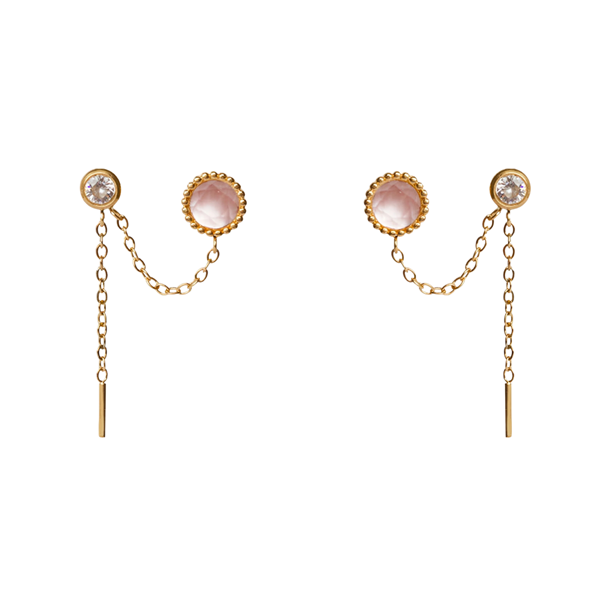 AEC Paris Earrings Chloris Watermelon Quartz
