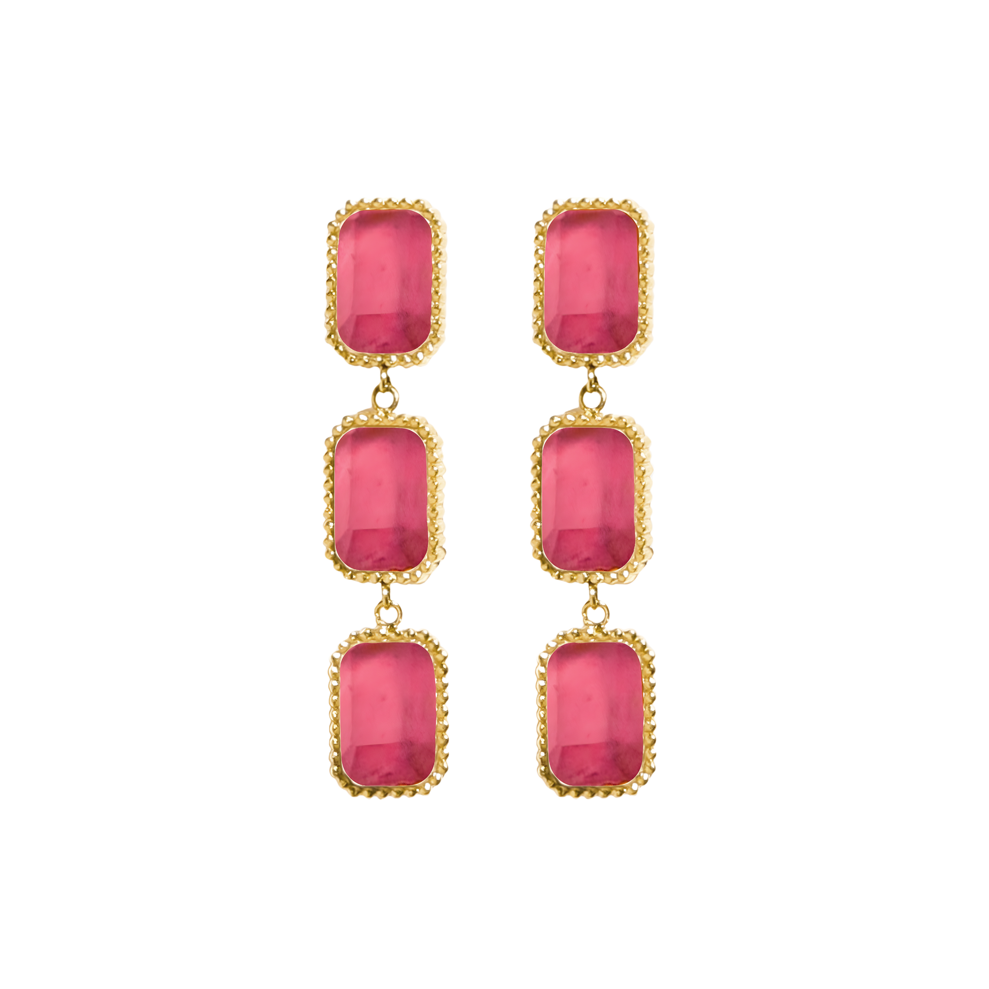 AEC Paris Earrings Kleio Rose Agate
