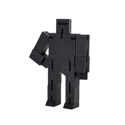 Areaware Cubebot Small Ninja Black Robot Toy Robot Toy