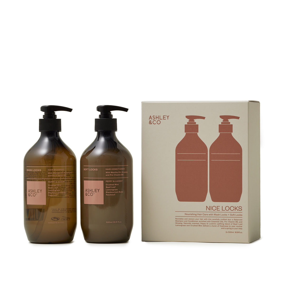 Ashley & Co Gift Set Nice Locks (Wash Locks + Soft Locks)