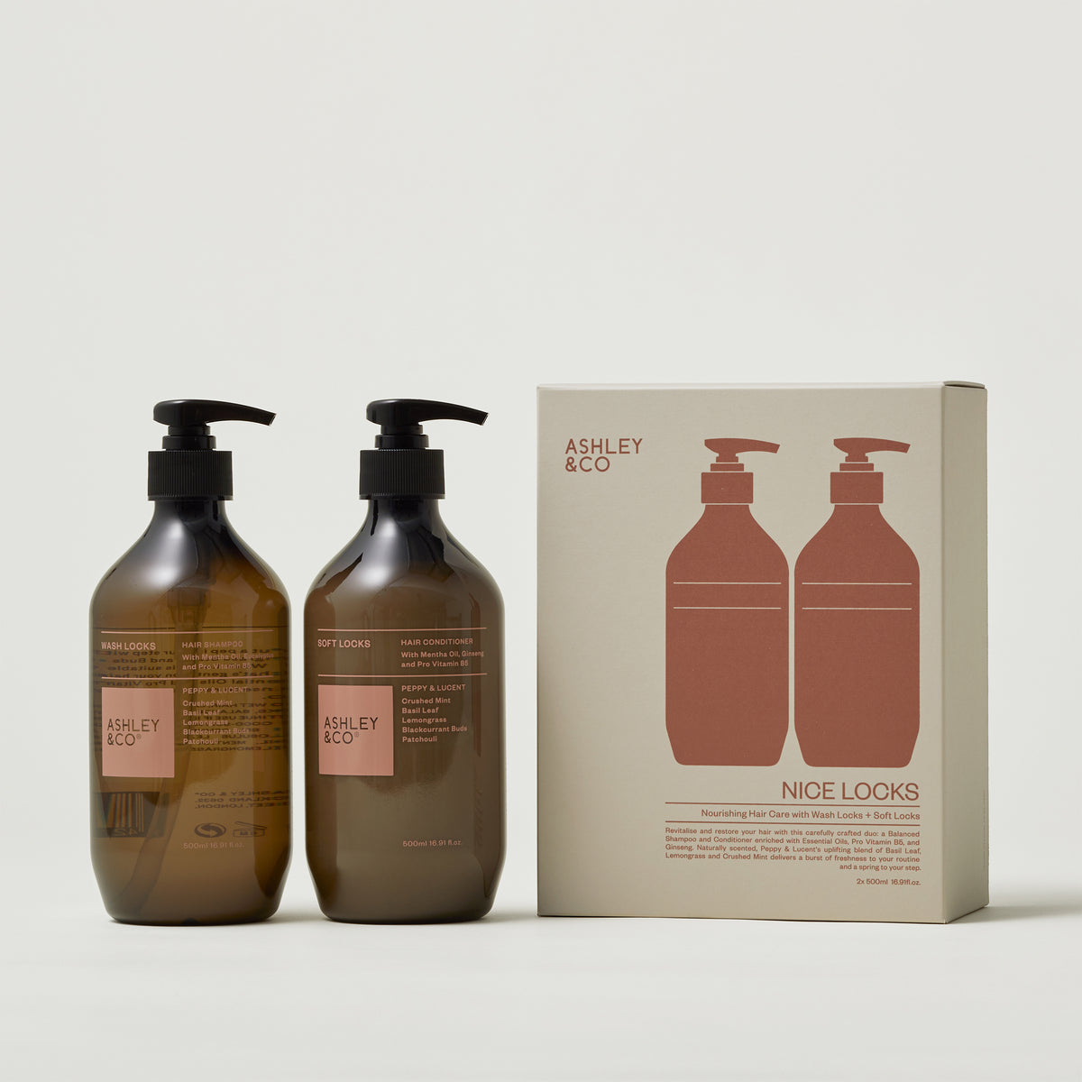 Ashley & Co Gift Set Nice Locks (Wash Locks + Soft Locks)