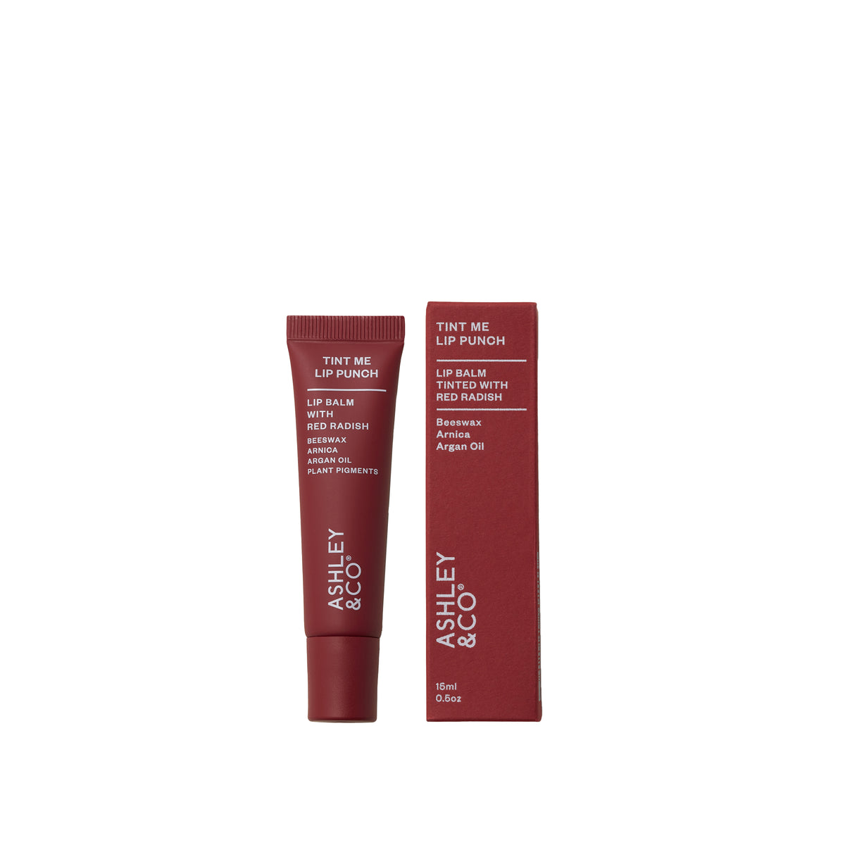 Ashley & Co Lip Punch Tint Me 15ml Red Radish Lip Balm Lip Balm