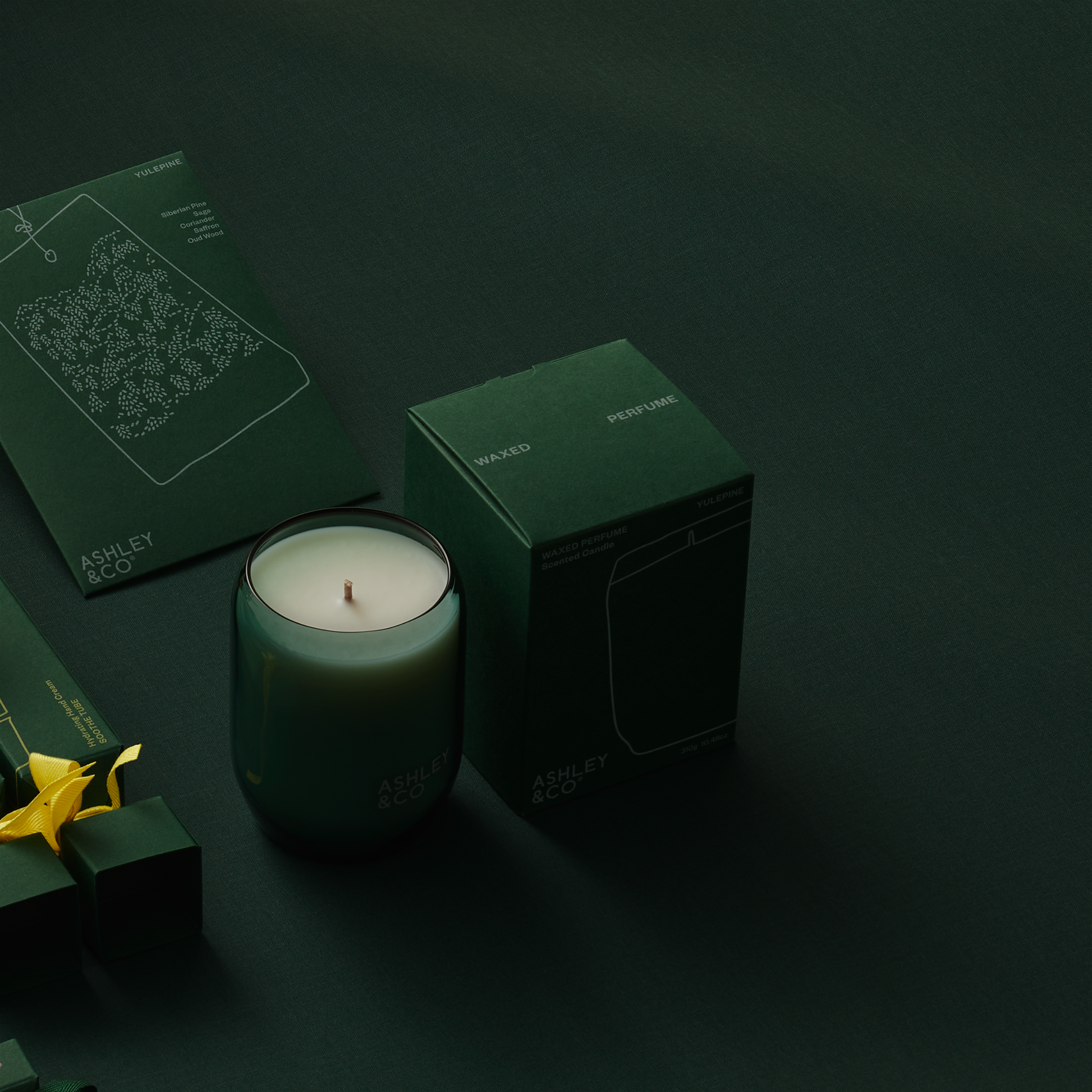 Ashley & Co Waxed Perfume 310g Forest Collection Yulepine Candle Candle