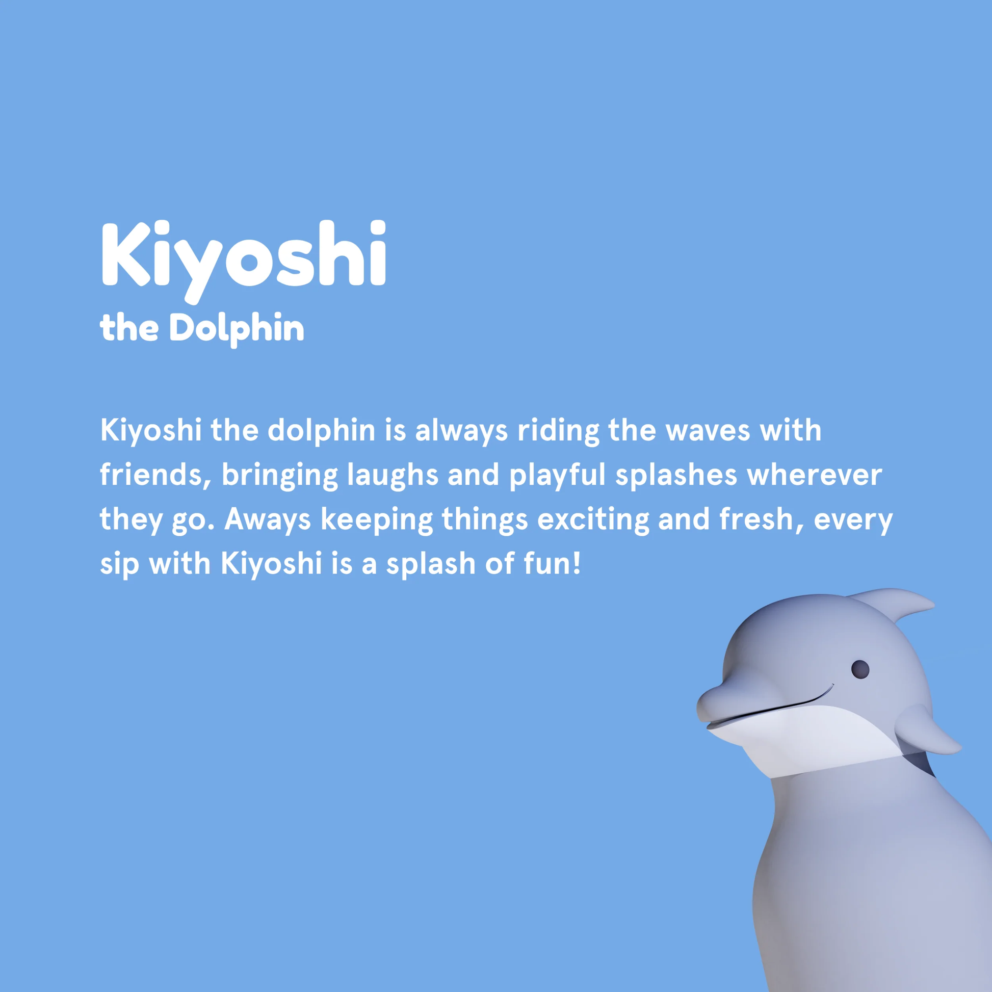 Asobu Bestie Bottle 460ml Dolphin