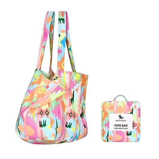 Dock & Bay Beach Tote Bag M Ibiza Glow 100% Recycled 100% Recycled