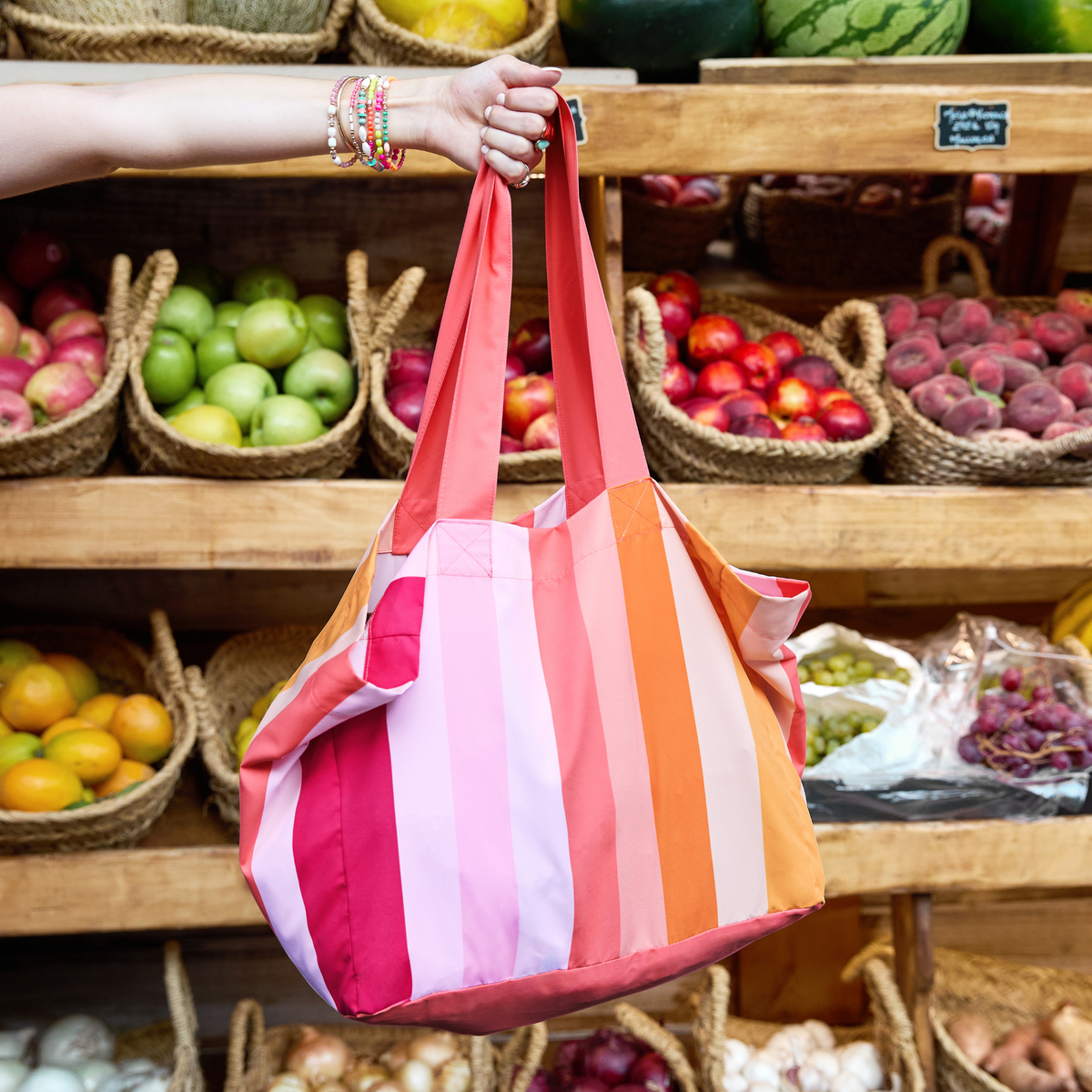 Dock & Bay Beach Tote Bag M Miami Sorbet 100% Recycled 100% Recycled