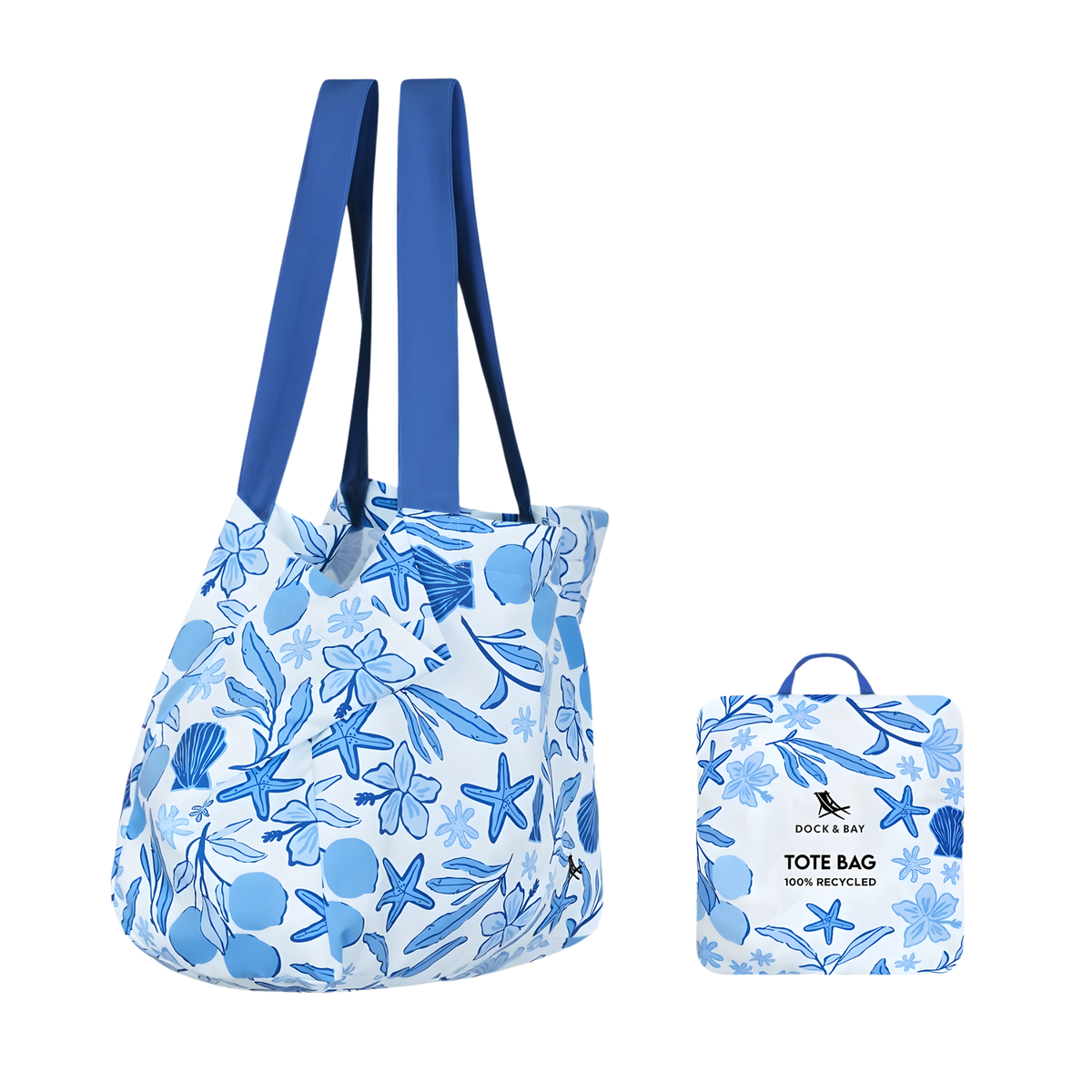 Dock & Bay Beach Tote Bag M Wavy Baby 100% Recycled 100% Recycled